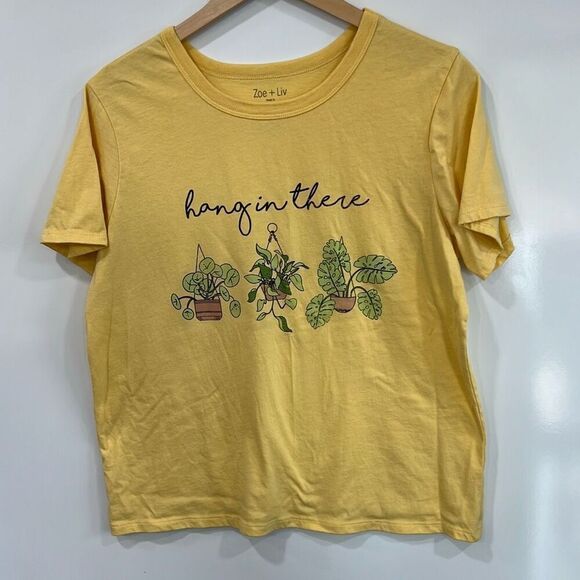 Zoe+Liv hang in there motivational graphic tee - Picture 1 of 5